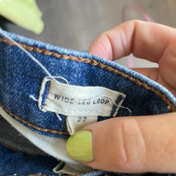 Madewell Wide-Leg Crop Jeans in Finney Wash - Picture 9 of 15